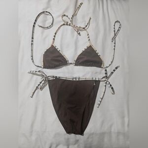 Burberry vintage two piece bikini